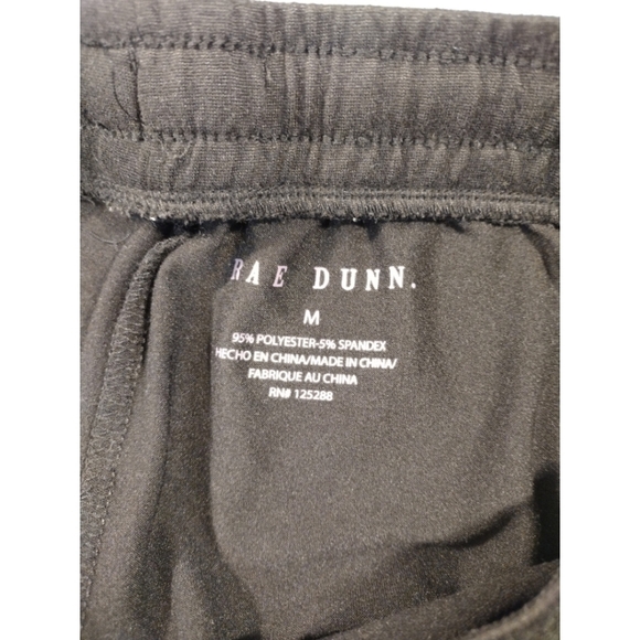 Rae Dunn black lounge pants with "dream" spell out size M - Picture 10 of 10